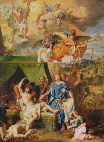 San Luigi guarisce i malati di scrofola da Louis Licherie de Beuron